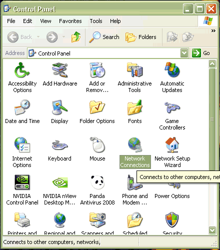 Renegociere IP Windows XP