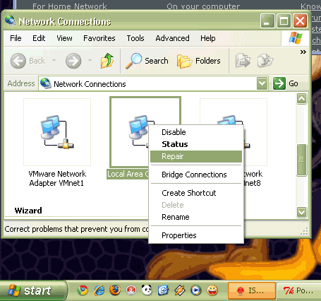 Renegociere IP Windows XP